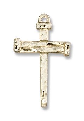 Gold Filled Nail Cross Pendant