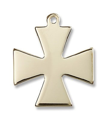 Gold Filled Surfer Cross Pendant