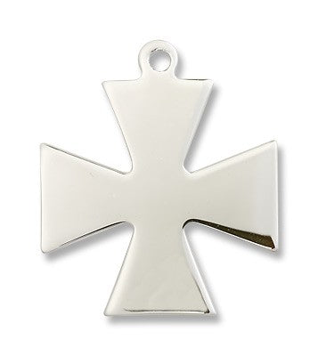 Sterling Silver Surfer Cross Pendant