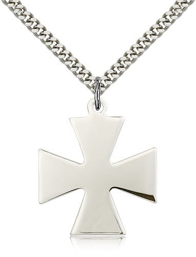 Sterling Silver Surfer Cross Pendant