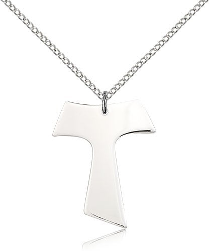 Sterling Silver Tau Cross Pendant