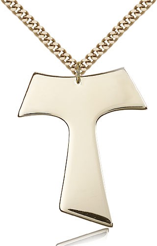 Gold Filled Tau Cross Pendant