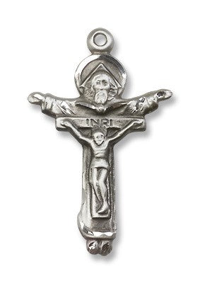 Sterling Silver Trinity Crucifix Pendant