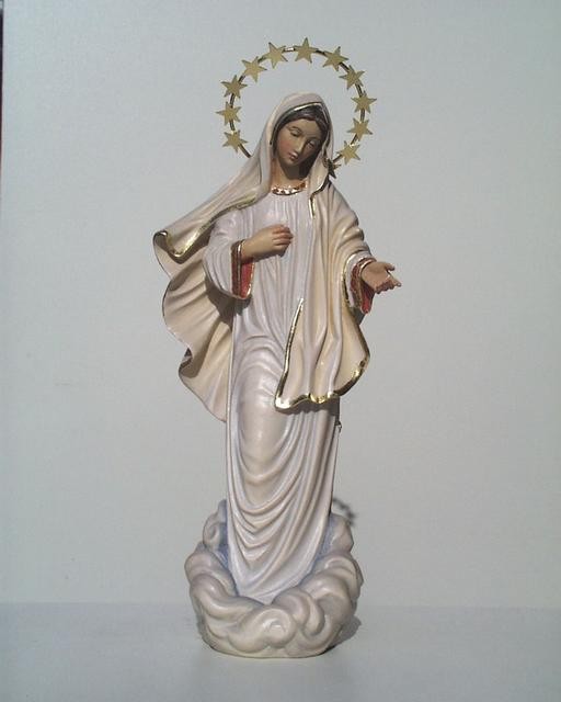 Our Lady of Medjugorie - Woodcarved