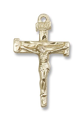 Gold Filled Nail Crucifix Pendant