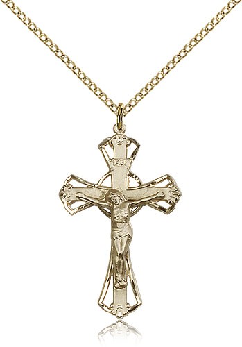 Gold Filled Crucifix Pendant