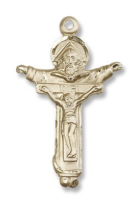 Gold Filled Trinity Crucifix Pendant