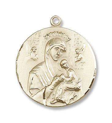 Gold Filled O/L of Perpetual Help Pendant