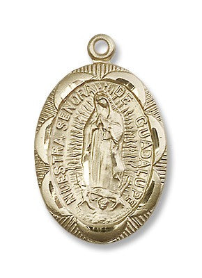 Gold Filled O/L of Guadalupe Pendant