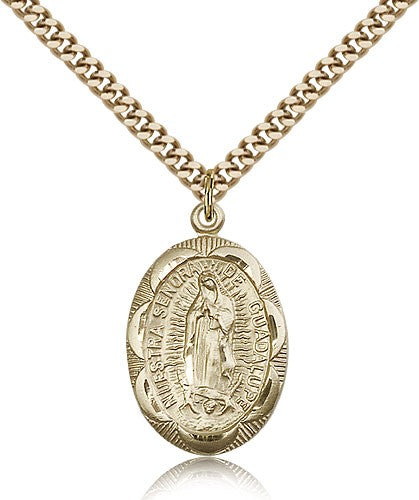 Gold Filled O/L of Guadalupe Pendant