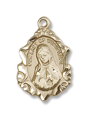 Gold Filled O/L of Guadalupe Pendant