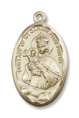 Gold Filled O/L of Mount Carmel Pendant